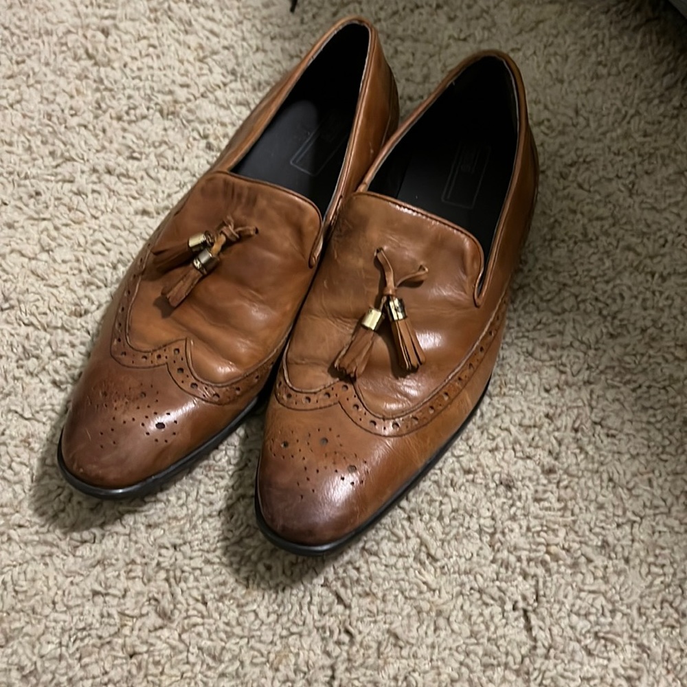 Asos tan loafer